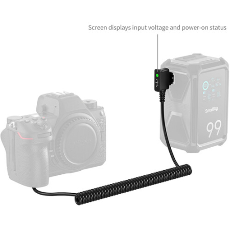 SmallRig 6537 - adapter zasilania typu Dummy, D-Tap do akumulatora Nikon EN-EL15c - wyświetlacz